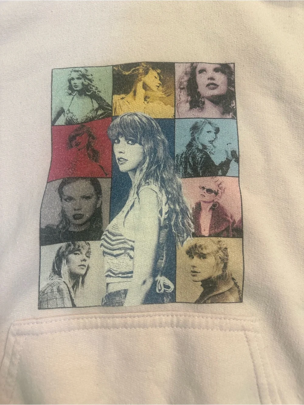 Light Pink Graphic Hoodie Sweatshirt - girl Casual Pullover
